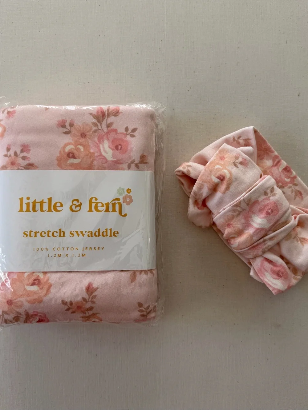 Florence Swaddle And Oversize Topknot Set